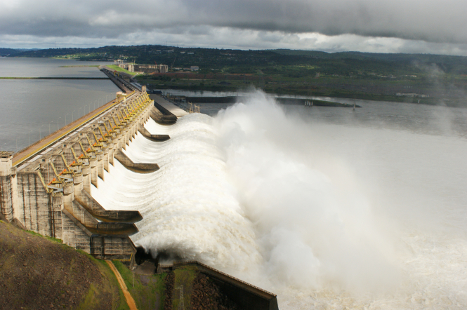 Brazil has the 2nd largest hydropower capacity (after China), and generates more than 70% of its electricity from hydropower. Tucuruí Dam was the first major hydroelectric dam in the Brazilian Amazon, and is currently the world’s fifth largest power station. Although considered 'green' energy, hydropower produces substantial amounts of greenhouse gases and has destroyed some of the most pristine habitats around the planet - especially in tropical rainforests. Credit: Museu Virtual de Tucuruí