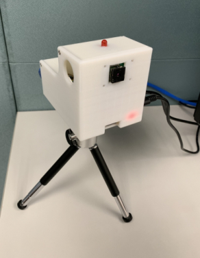 The SASH box is built on Raspberry Pi 4; the current version is equipped with LEDs, a speaker, and a consumer grade thermal camera for potential risk alert of COVID-19.