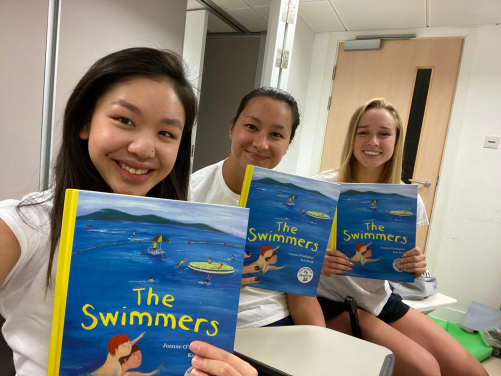 Brown Bailee Briana becomes a swimming coach for non-profit organisation Splash, and teaches domestic helpers in Hong Kong to swim (Photo credit: Brown Bailee Briana)