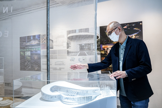 Infinity Library (designed in 2019) in Dayi, Chengdu is at its detail design stage. William Tam talked about the search of equilibrium and how the looping circulation is achieved in this design.