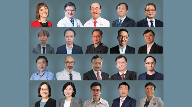 Cross-Field (top row from left)
Professor Ester CERIN, Professor Zhiwei CHEN, Professor Vincent Chi-Chung CHENG, Professor Peng GONG, Professor Dong-Yan JIN, (second row from left) Dr Kin-Hang KOK, Dr Eric Ho-Yin LAU, Professor Dennis Yiu-Cheong LEUNG, Professor Gabriel Matthew LEUNG, Professor Yuguo LI, (third row from left) Professor Shunlin LIANG, Professor Tak-Wah MAK, Professor Malik PEIRIS, Professor Chuyang TANG, Professor Joseph Tsz-Kei WU, (fourth row from left) Dr Peng WU, Dr Hui-Ling YEN, Dr Cyril Chik-Yan YIP, Dr Shuofeng YUAN, Dr Anna Jinxia ZHANG