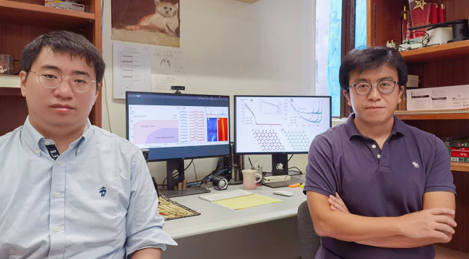 Figure 1. The large-scale Monte Carlo simulation discovers the vestigial phase transition in the dimension crossover process. The HKU team: Dr Chengkang ZHOU (left) and Professor Zi Yang MENG from the Department of Physics