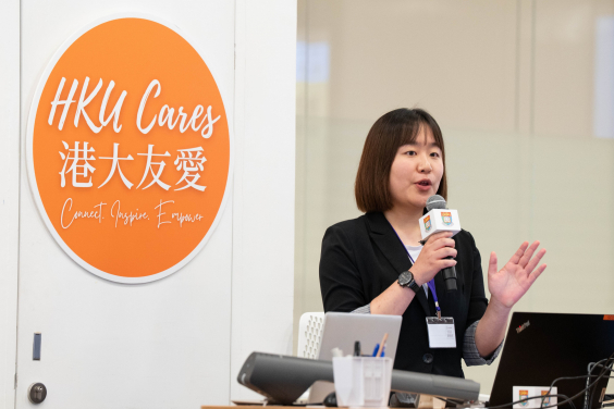 HKU student teams presented their social innovation proposals to the judging panel during the presentation competition.